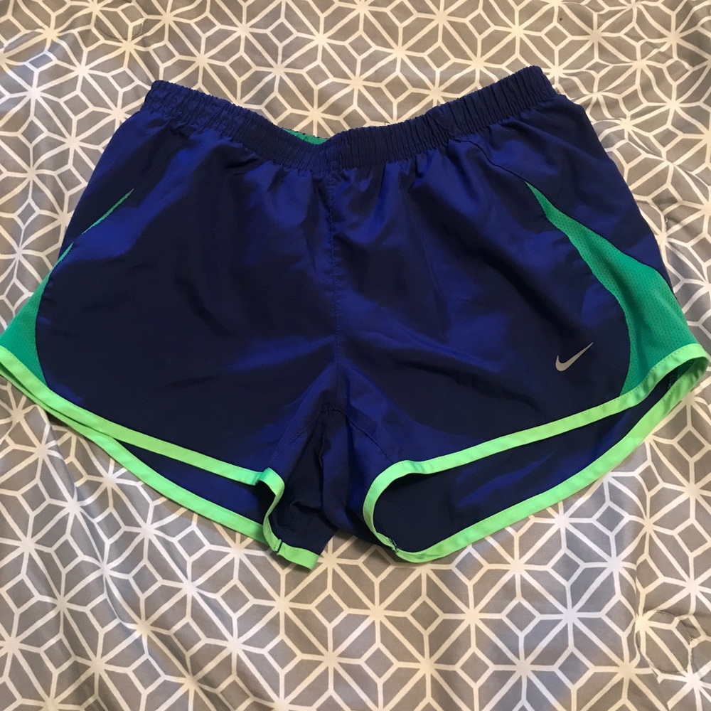 Nike Running Shorts- Blue and Green
